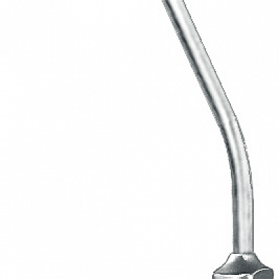 канюля аспирационная по Frazier, изогнутая, 2,7 мм, 19,5 см